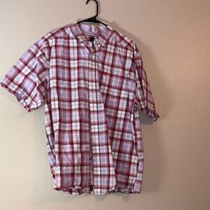 Ariat Red and White Plaid Casual Shirt
